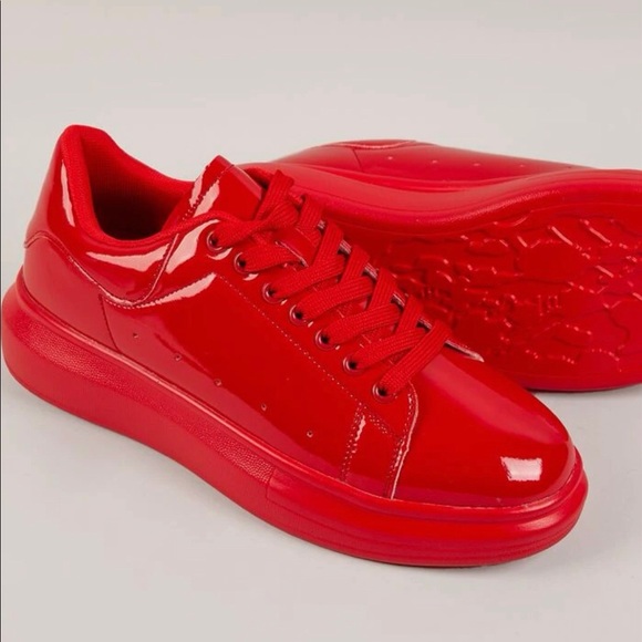 Red Patent Leather Sneaker - Picture 2 of 4